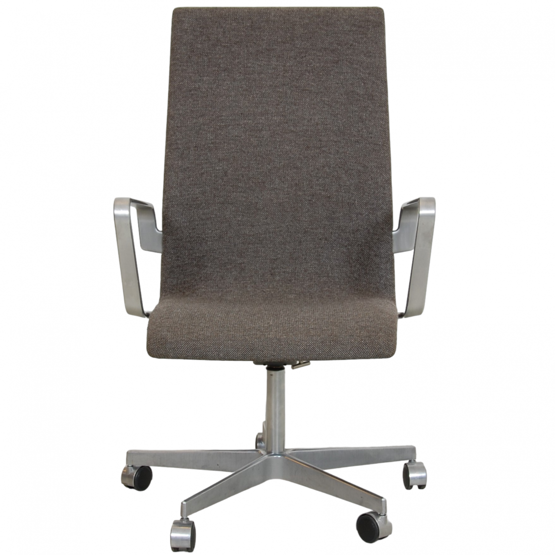For Sale Arne Jacobsen Oxford office chair in grey hallingdal fabric